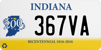 IN license plate 367VA