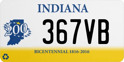 IN license plate 367VB