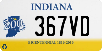 IN license plate 367VD