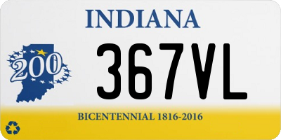 IN license plate 367VL