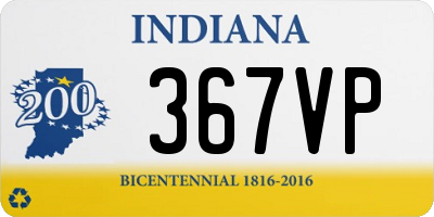 IN license plate 367VP