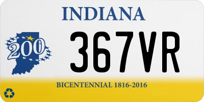 IN license plate 367VR