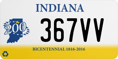 IN license plate 367VV