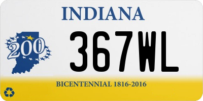 IN license plate 367WL