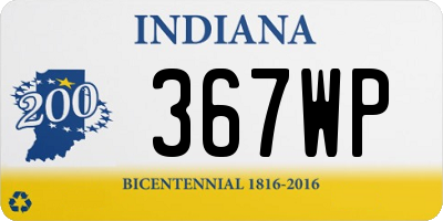 IN license plate 367WP