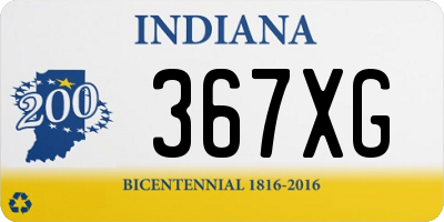 IN license plate 367XG