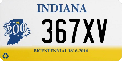 IN license plate 367XV