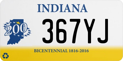 IN license plate 367YJ