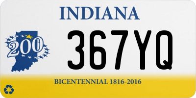 IN license plate 367YQ