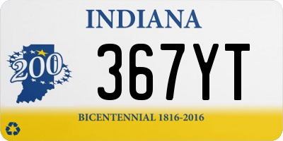 IN license plate 367YT