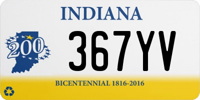 IN license plate 367YV