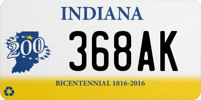 IN license plate 368AK