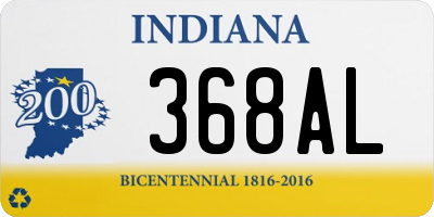 IN license plate 368AL