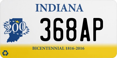 IN license plate 368AP