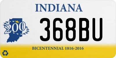 IN license plate 368BU