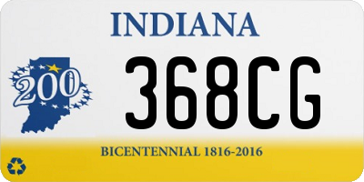 IN license plate 368CG