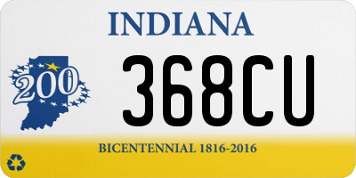 IN license plate 368CU