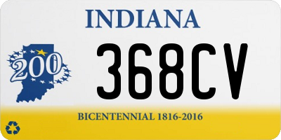 IN license plate 368CV