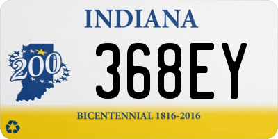 IN license plate 368EY