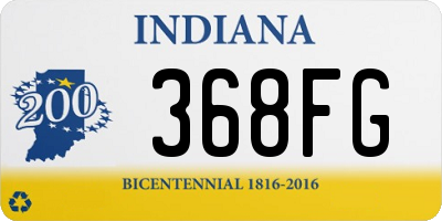 IN license plate 368FG