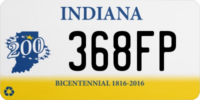 IN license plate 368FP