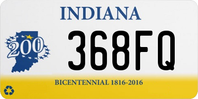 IN license plate 368FQ