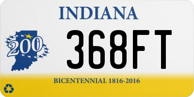 IN license plate 368FT