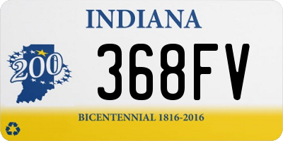 IN license plate 368FV