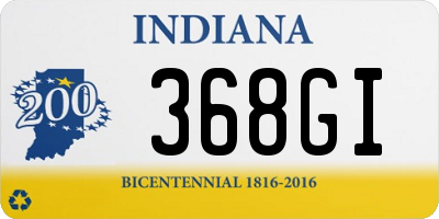 IN license plate 368GI