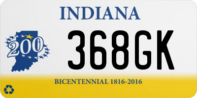 IN license plate 368GK