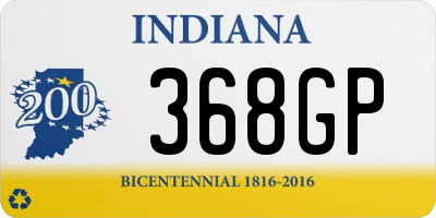 IN license plate 368GP