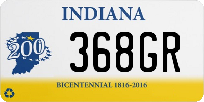 IN license plate 368GR