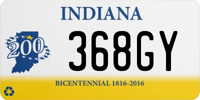 IN license plate 368GY