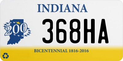 IN license plate 368HA