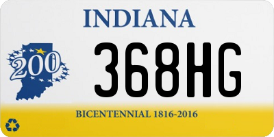 IN license plate 368HG