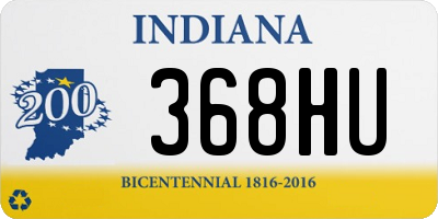 IN license plate 368HU