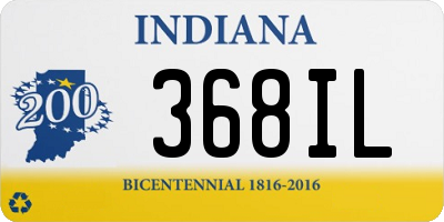 IN license plate 368IL