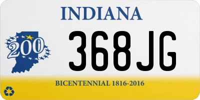IN license plate 368JG