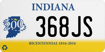 IN license plate 368JS