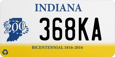 IN license plate 368KA