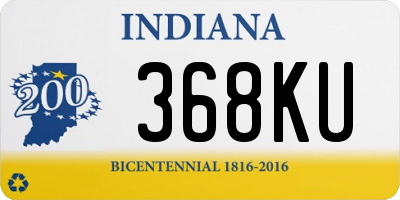 IN license plate 368KU