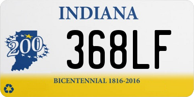 IN license plate 368LF