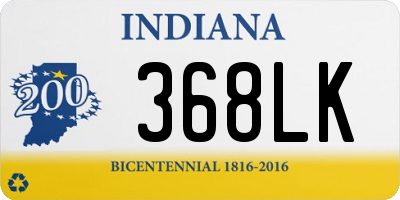 IN license plate 368LK