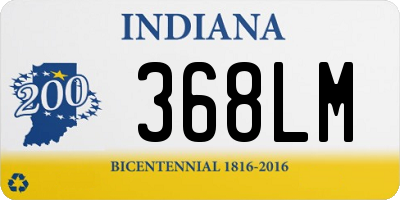 IN license plate 368LM