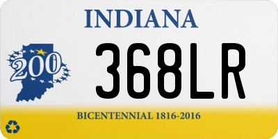 IN license plate 368LR