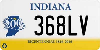 IN license plate 368LV