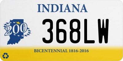 IN license plate 368LW