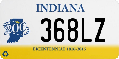 IN license plate 368LZ