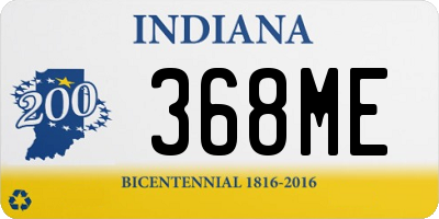 IN license plate 368ME