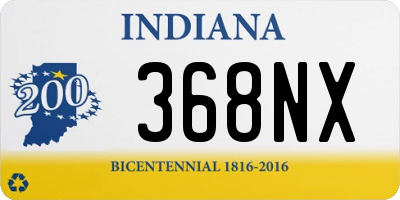 IN license plate 368NX